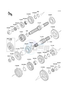 ZR 1200 A [ZRX1200R] (A4-A5) drawing TRANSMISSION