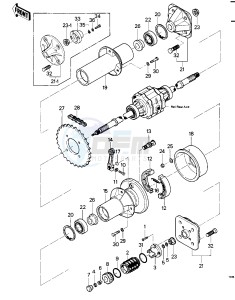 KLT 200 C [KLT200] (C1) | DIFFIRENTIAL AXLE [KLT200] drawing REAR HUB_BRAKE_CHAIN -- 83 KLT200-C1- -