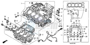 CB600FA France - (F / CMF 25K) drawing CRANKCASE