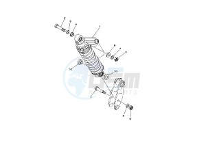 ATV 660 drawing REAR SUSPENSION