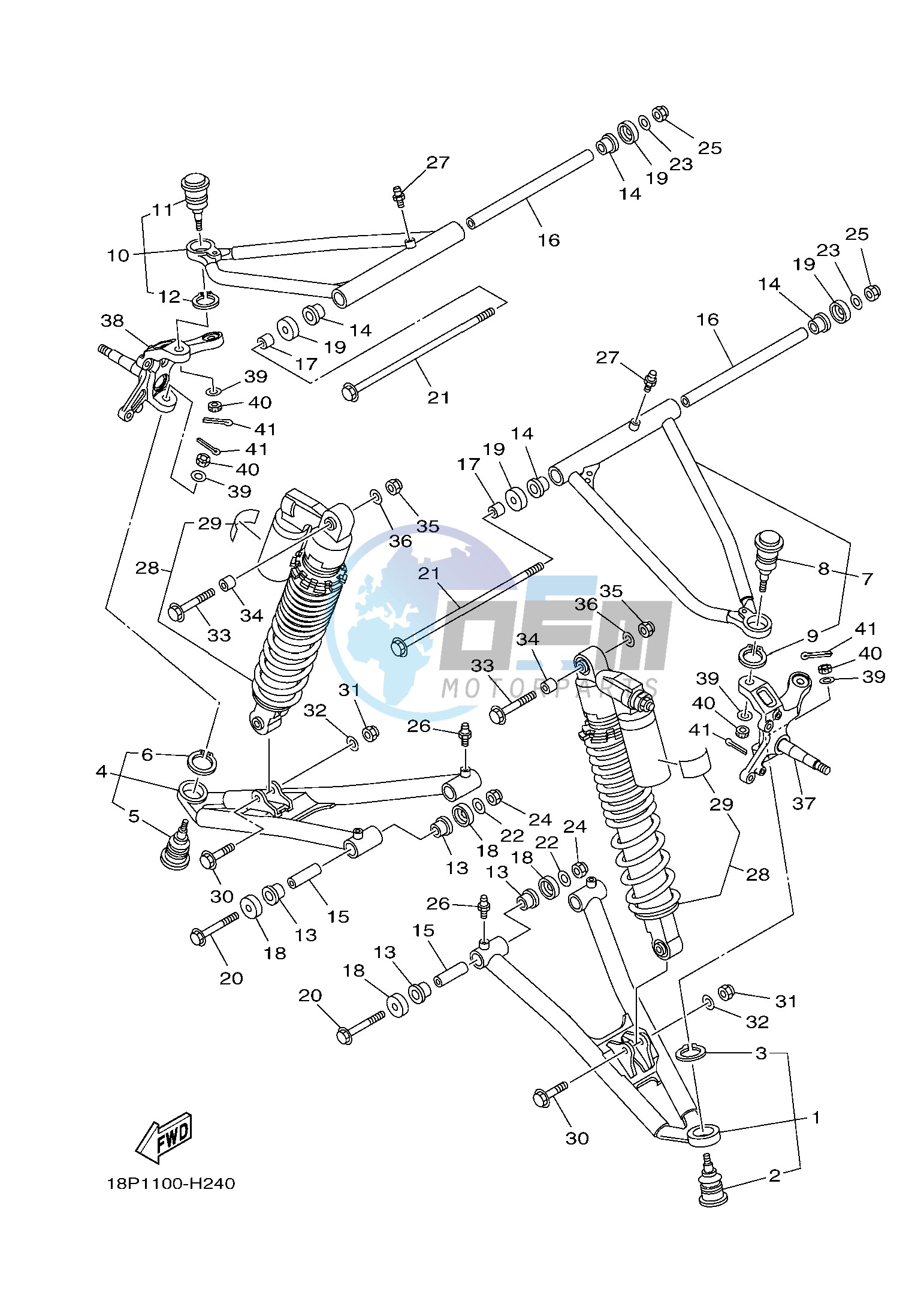 FRONT SUSPENSION & WHEEL