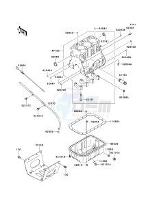 KAF 950 B [MULE 3010 DIESEL 4X4] (B7F) B6F drawing CRANKCASE