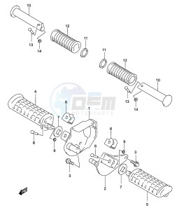 GZ125 (P4) drawing FOOTREST