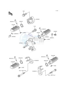 EX 500 A [EX500] (A4-A7) [EX500] drawing FOOTRESTS