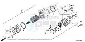 TRX420FE1E TRX420 Europe Direct - (ED) drawing STARTER MOTOR