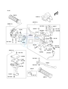 KSF 400 A [KFX400) (A1-A3) [KFX400) drawing HANDLE LEVER -- A2_A3- -