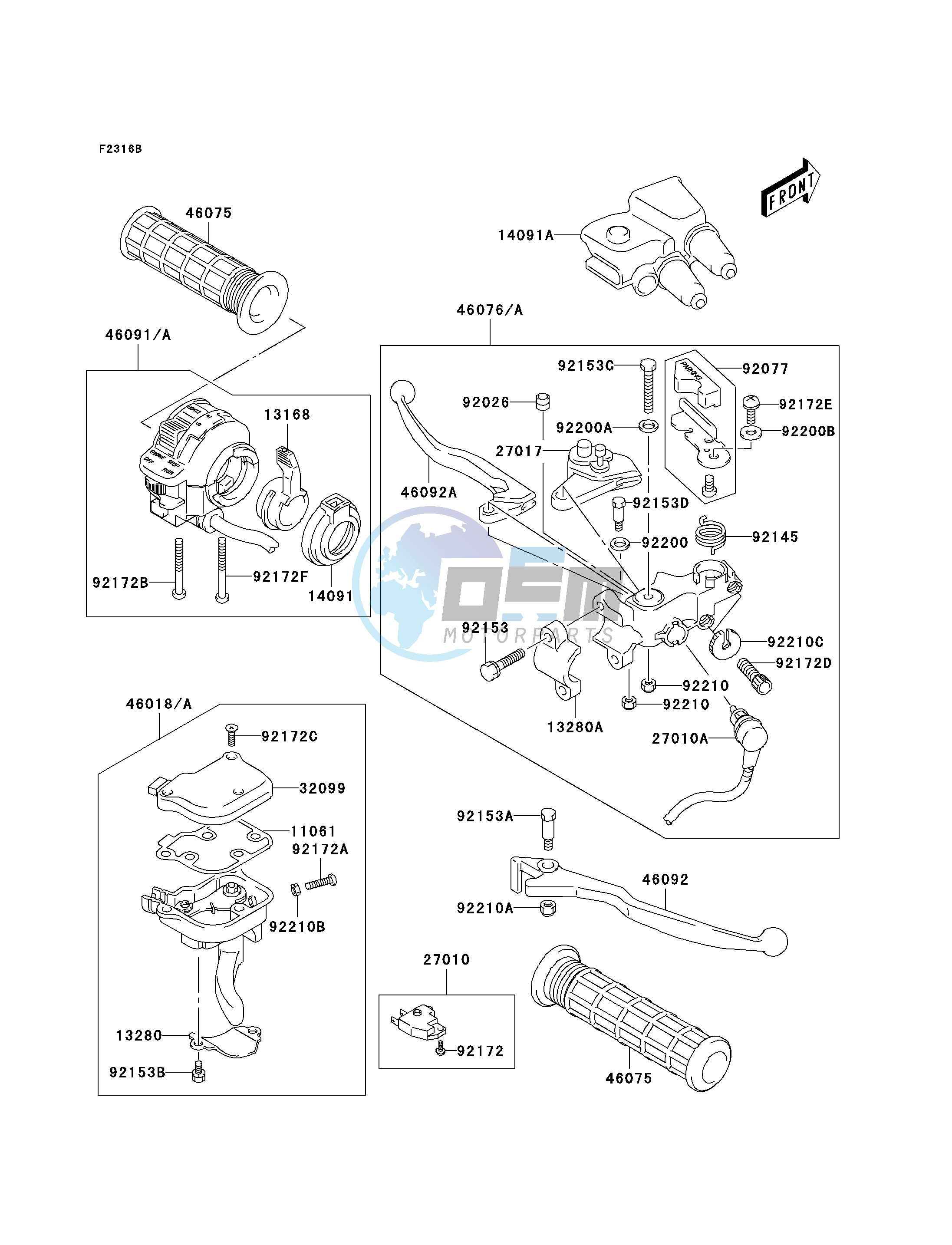 HANDLE LEVER -- A2_A3- -