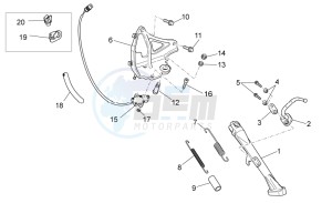 Griso S.E. 1200 8V drawing Lateral stand