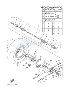 YXE700E YXE70WPHG WOLVERINE EPS CAMO (2MB9) drawing REAR WHEEL 2