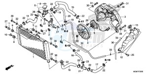 CB600FD Hornet 3ED drawing RADIATOR