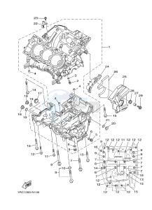 MT09 900 (1RCF) drawing CRANKCASE