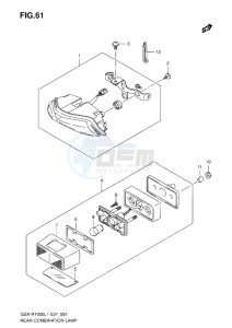 GSX-R1000 drawing REAR COMBINATION LAMP