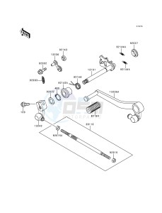 ZX 900 B [NINJA ZX-9R] (B4) [NINJA ZX-9R] drawing GEAR CHANGE MECHANISM