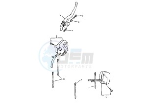 XVZ ROYAL STAR 1300 drawing HANDLE SWITCH -LEVER