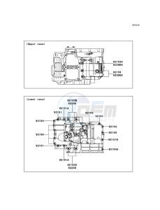 VERSYS KLE650CDF XX (EU ME A(FRICA) drawing Crankcase Bolt Pattern