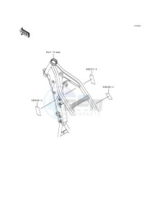 KLX 650 A [KLX650R] (A1-A3) [KLX650R] drawing LABELS