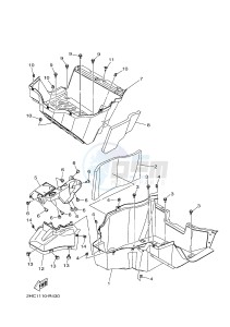 YXZ1000ETS YXZ10YESH YXZ1000R EPS SS SPECIAL EDITION (B577) drawing STAND & FOOTREST