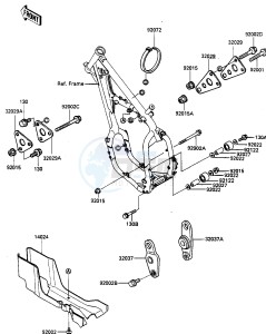 KX 500 C [KX500] (C1) [KX500] drawing FRAME FITTINGS