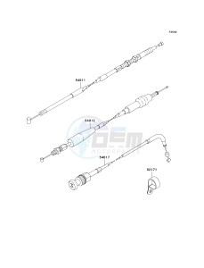 KLX 140 B (KLX140L MONSTER ENERGY) (B8F-B9FA) B9F drawing CABLES