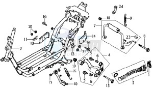 JOYRIDE 125 drawing FRAME