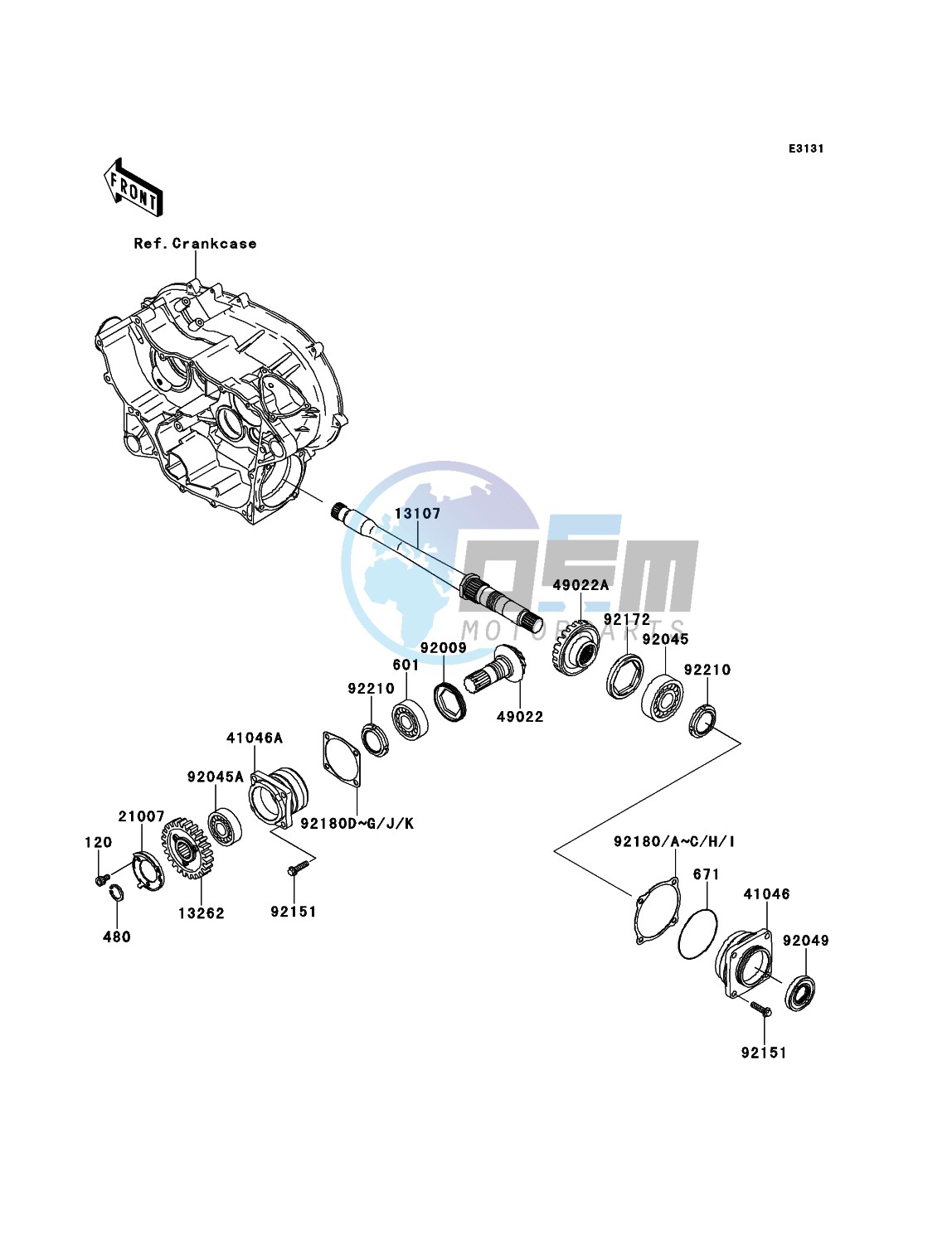 Front Bevel Gear