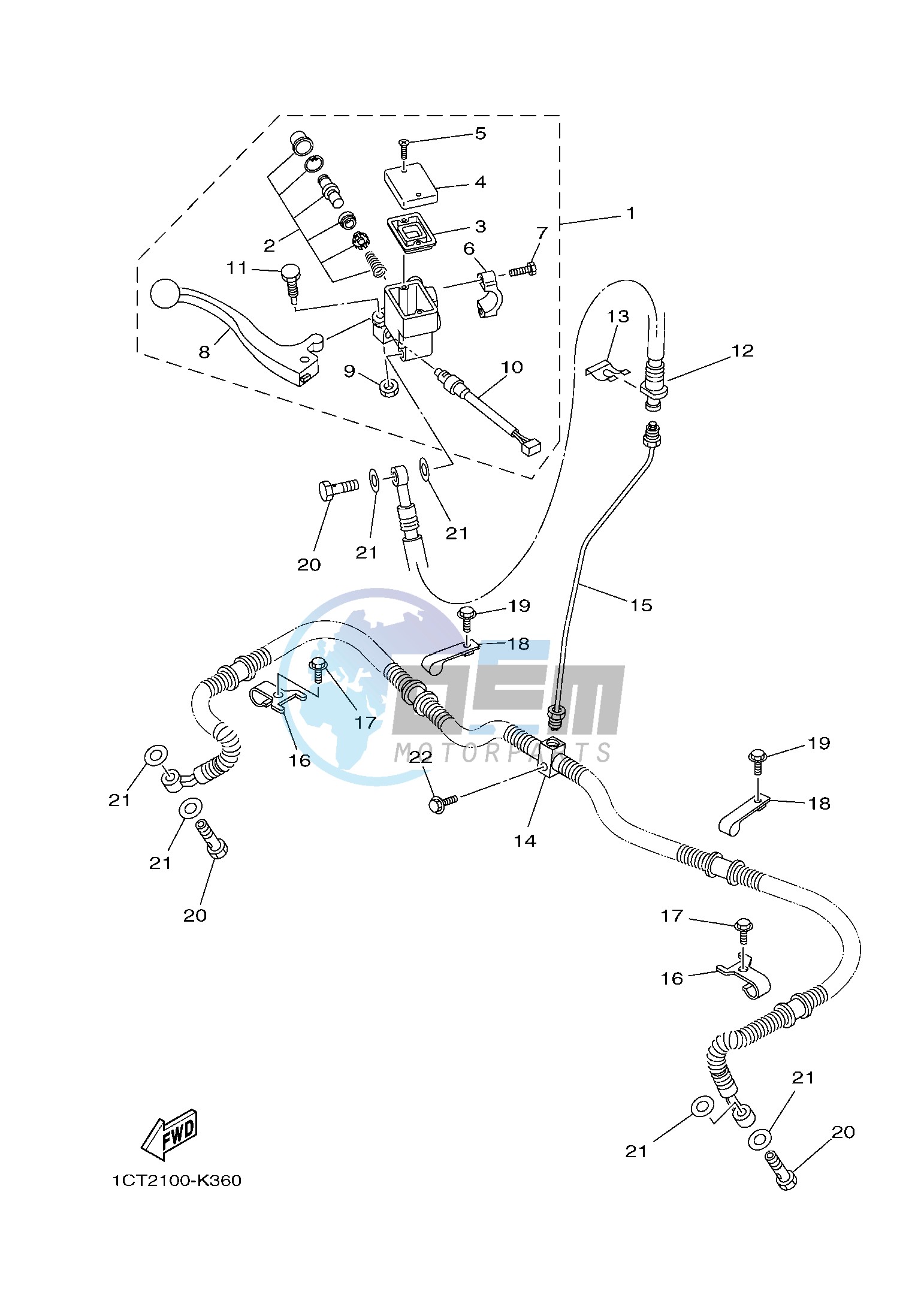 FRONT MASTER CYLINDER