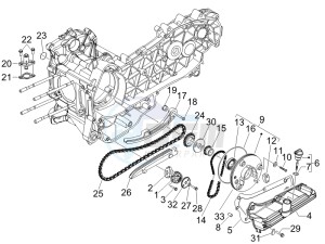 Beverly 125 Sport e3 drawing Oil pump