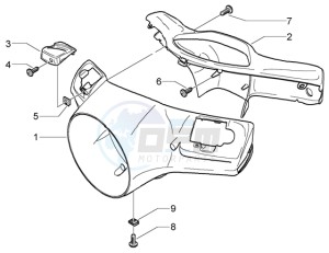 Granturismo 200 L drawing Handlebar covers