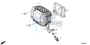 MSX125E MSX125 UK - (E) drawing CYLINDER