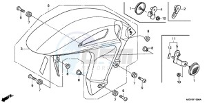 CBR1000RRE Fireblade 2ED drawing FRONT FENDER