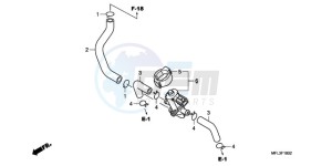 CBR1000RA9 France - (F / ABS CMF MME REP) drawing AIR INJECTION CONTROL VALVE