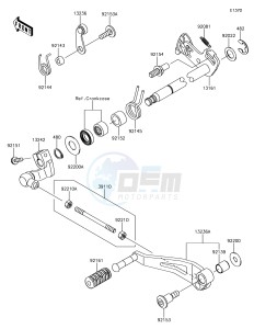 VERSYS 1000 KLZ1000BHF XX (EU ME A(FRICA) drawing Gear Change Mechanism