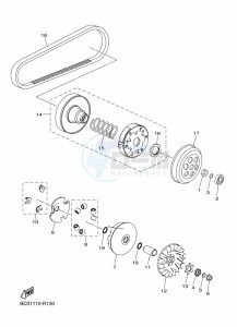 YFM90R (BD3M) drawing CLUTCH