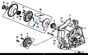 ALLO 50 (45 KM/H) (AJ05WA-EU) (L8-M0) drawing R CRANK CASE-OIL PUMP ASSY