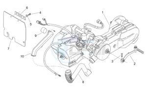 Scarabeo 100 (eng. Yamaha) drawing Engine