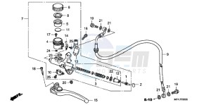 CB1000RC drawing CLUTCH MASTER CYLINDER