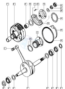 CLASSIC_25-45kmh_K2-K6 50 K2-K6 drawing Crankshaft