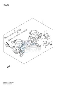 DL650 (E3) V-Strom drawing THROTTLE BODY (DL650L1 E33)