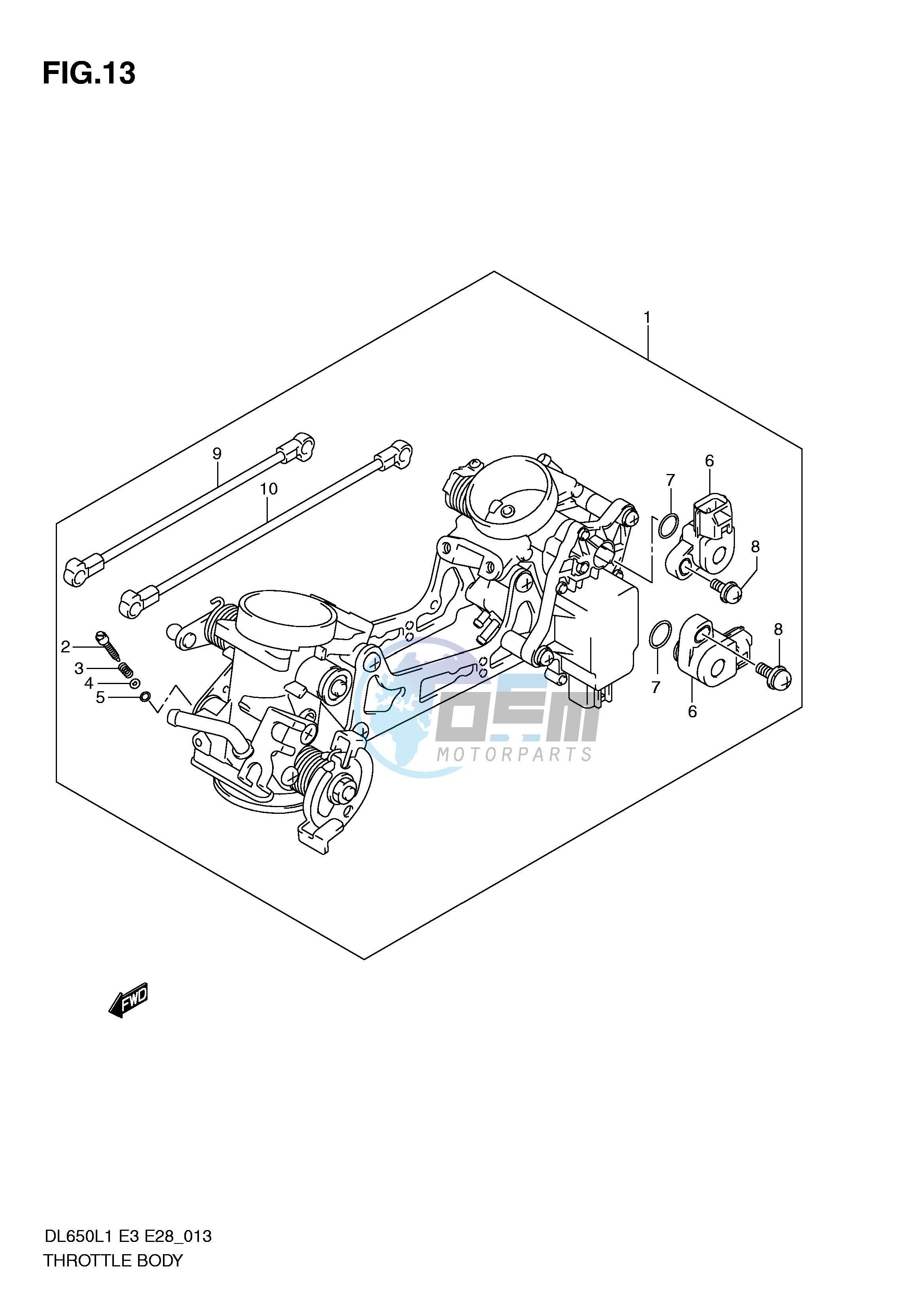 THROTTLE BODY (DL650L1 E33)