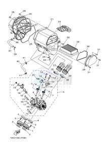 YZF-R3 YZF-R3A 321 R3 (B023 B024) drawing INTAKE