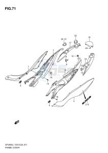 SFV650 (E3-E28) Gladius drawing FRAME COVER (SFV650AL1 E28)