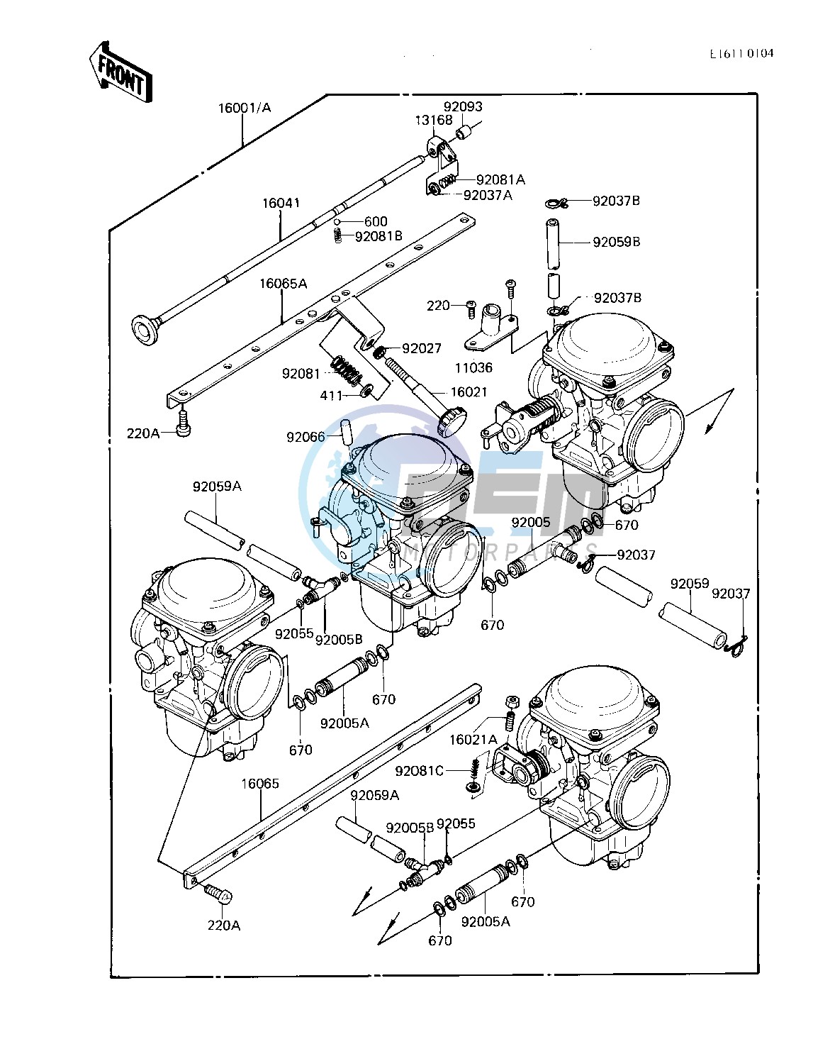 CARBURETOR ASSY -- KZ550-A4- -