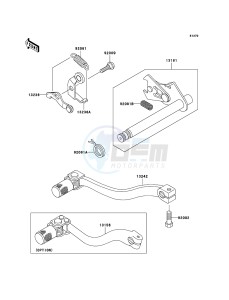 KX65 KX65A6F EU drawing Gear Change Mechanism