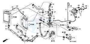 XL700VB drawing WATER HOSE/THERMOSTAT