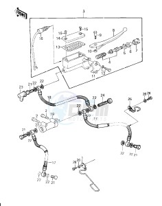 KZ 750 H [LTD] (H1) [LTD] drawing FRONT MASTER CYLINDER -- 80 H1- -