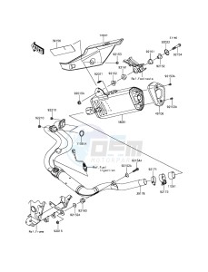 Z300_ABS ER300BFF XX (EU ME A(FRICA) drawing Muffler(s)