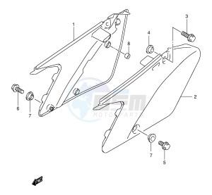 RM250 (E3-E28) drawing FRAME COVER (MODEL K3 K4 K5 K6)