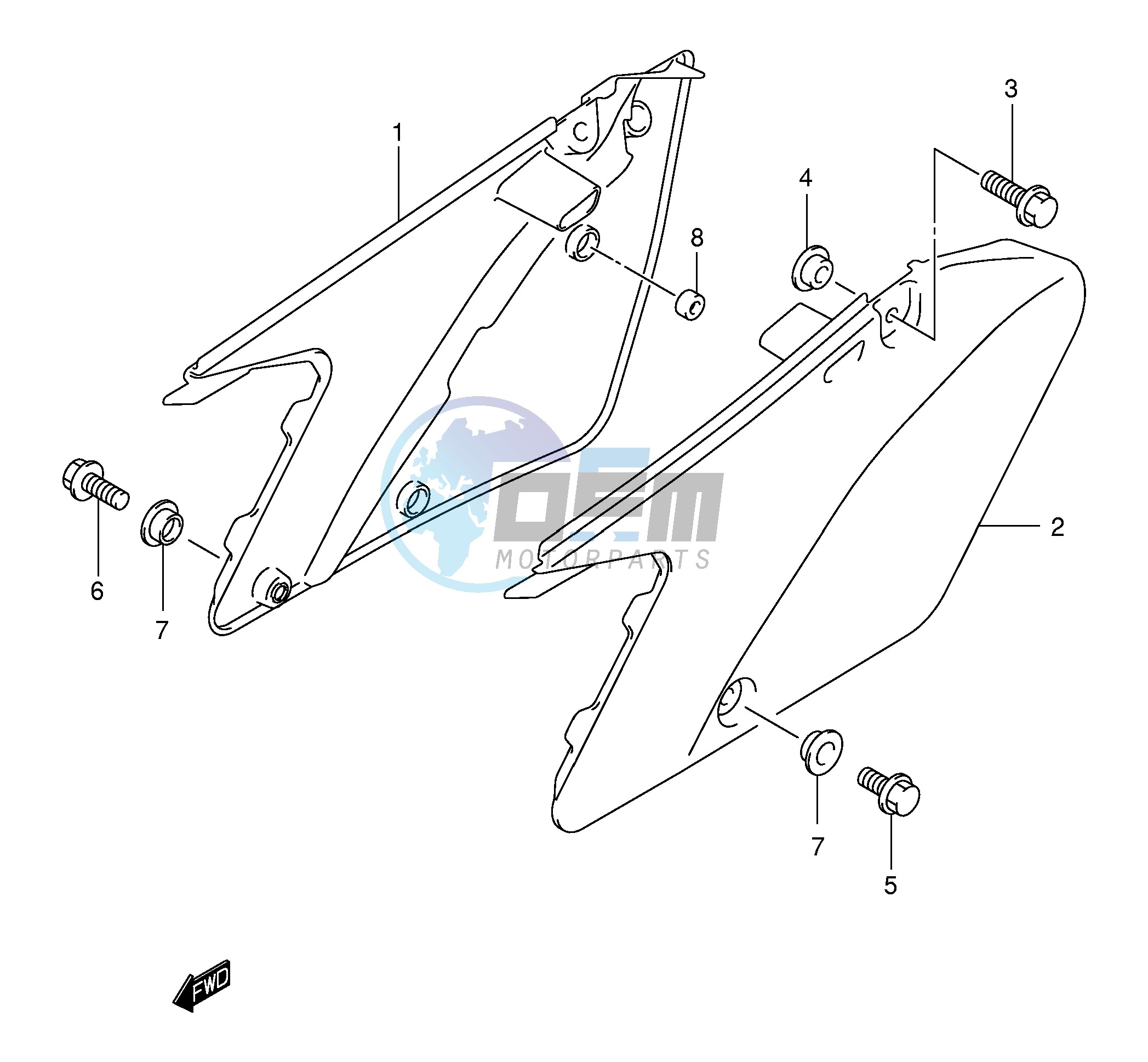 FRAME COVER (MODEL K3 K4 K5 K6)