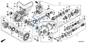 TRX500FM5F TRX500FM Europe Direct - (ED) drawing FRONT FINAL GEAR