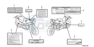 VTR2509 ED / LL MK drawing CAUTION LABEL